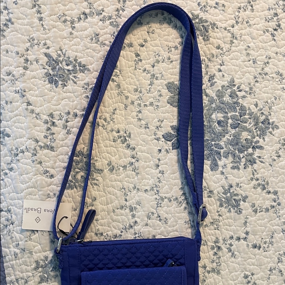 Vera Bradley Quilted Messenger Bag in Royal Blue - Picture 5 of 6
